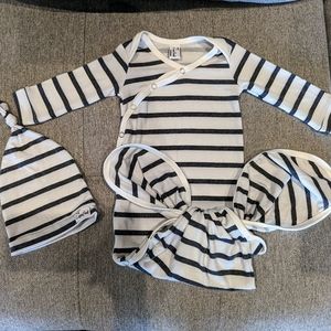 Copper Pearl Knotted Gown Newborn + Knotted Hat